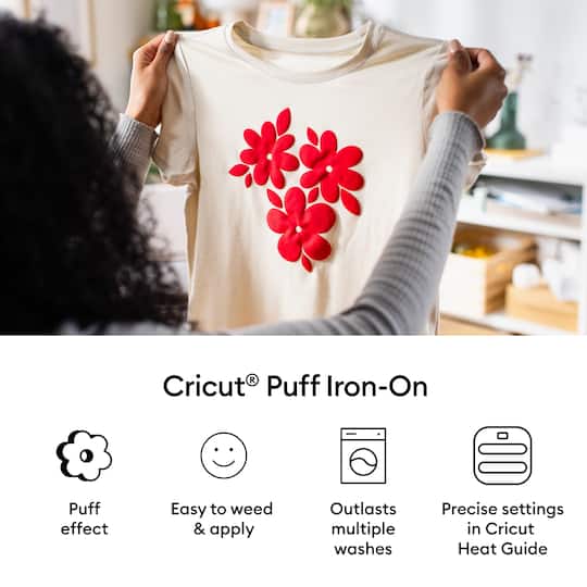Cricut® Metallic Puff Iron-On Heat Transfer Vinyl